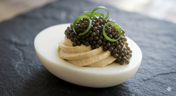 Caviar Devilled Eggs — An Elegant Party Canapé