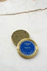 Imperial Caviar tin — The Caviar Bar, Mayfair London